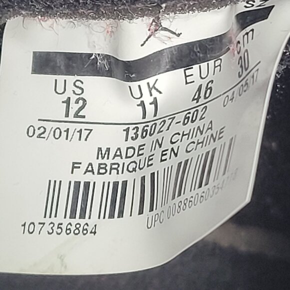 Air Jordan 5 Retro 2017 Men's Red Suede Sneakers 136027-602 US Size 12 - Picture 9 of 9